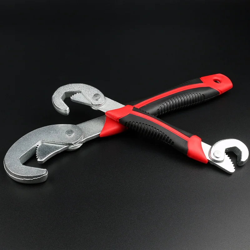 

2Pcs/set Wrench Multi-function Universal Quick Snap'N Grip Adjustable Socket Head Wrench Spanner 9-32mm Chrome Vanadium Steel