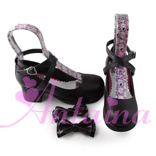 Gothic-Ankle-Cross-Belts-High-Heel-Pumps-Elegant-Single-Bow-Lolita-Princess-Heels-Shoes-11