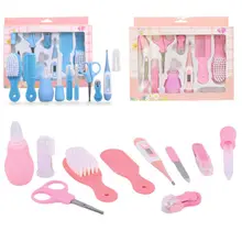 10 шт., набор для ухода за здоровьем новорожденных детей, щетка для ногтей, термометр, Детский комплект для ухода