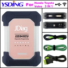 Buy Car Diagnostic Tool auto diagnostic pro JDiag Elite II diagnostic&ECU programmer tool JDiag J2534 For Honda Toyota Volvo Free Shipping