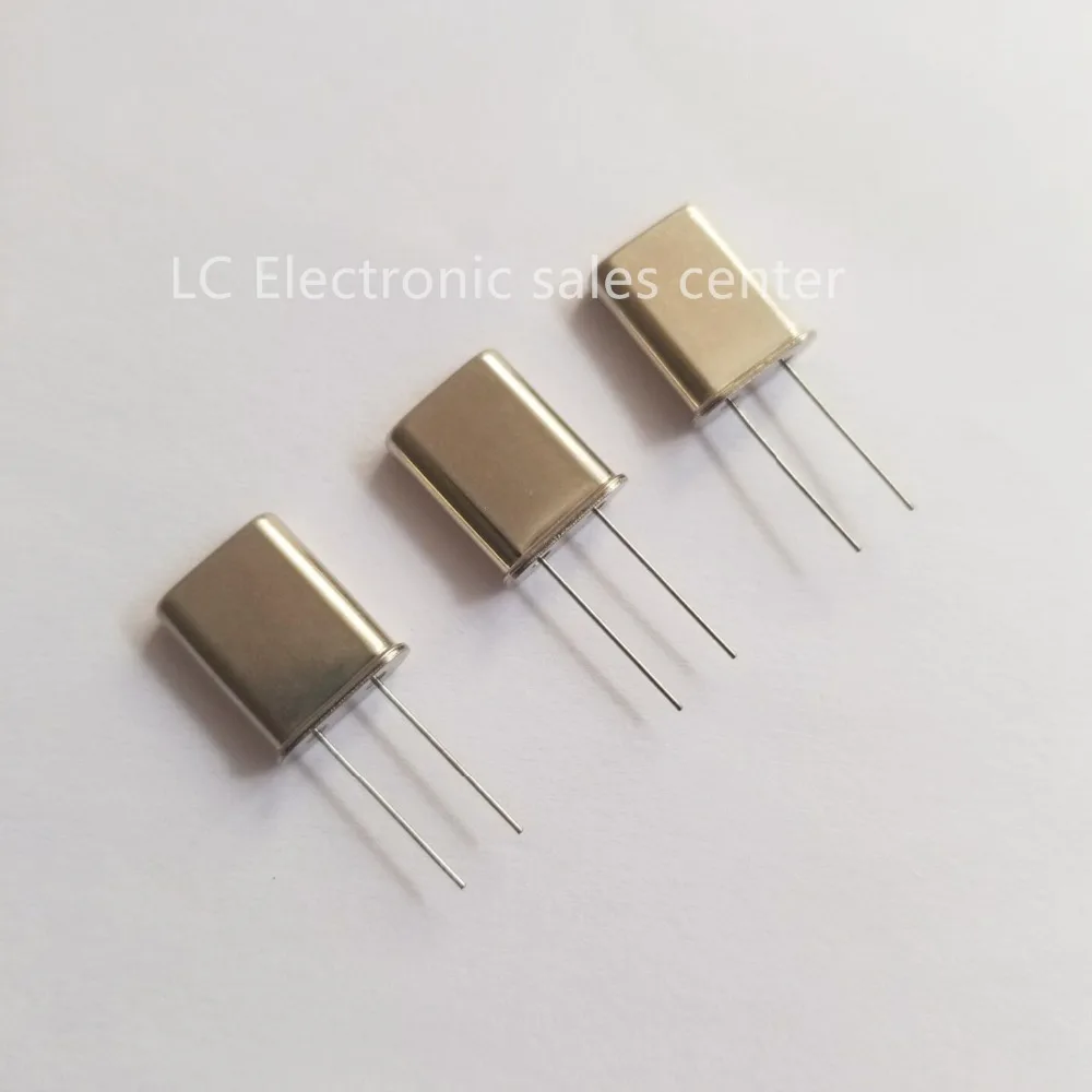 

Free shipping 5pcs In-line passive crystal oscillator HC-49U 10MHZ 10M U-type resonator crystal two-legged