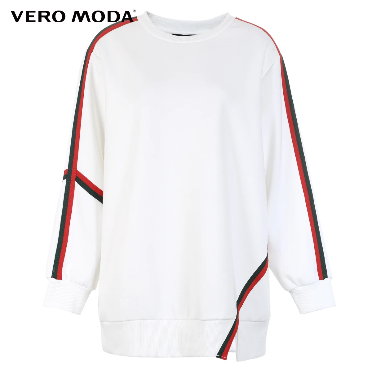 Vero Moda Women's Designed Hemline Striped Round Neckline Sweatshirt | 318333506 Vero Moda Women's Designed Hemline Striped Round Neckline Sweatshirt | 318333506
