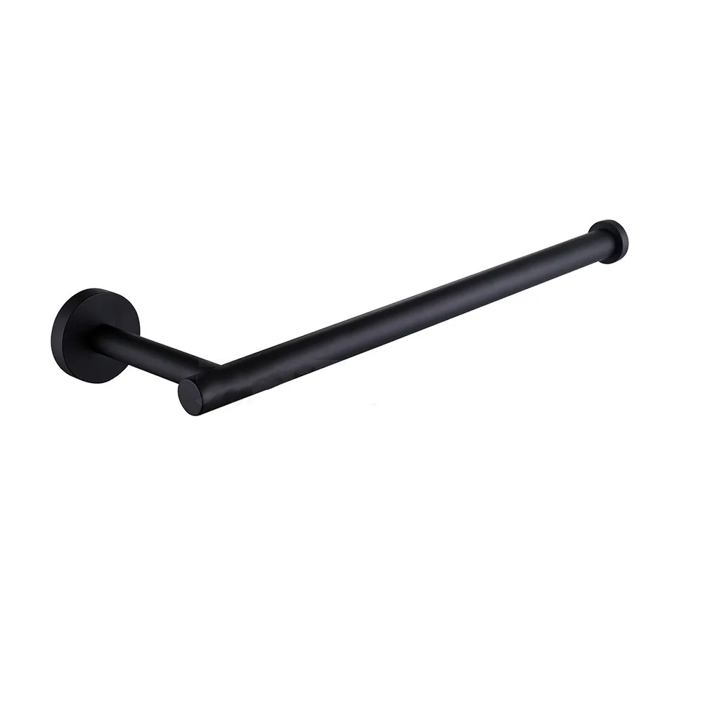 

20 CM Towel Bar Wall Mounted Bathroom Accessories In Alba Matt black Stainless Steel Matte Toilet Holder