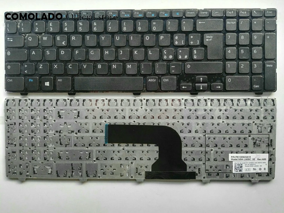 Новая итальянская клавиатура для Dell Insprion 15V 15R 15VR 1316 15R-3521 5521 2521 3521 5421 M531R Клавиатура