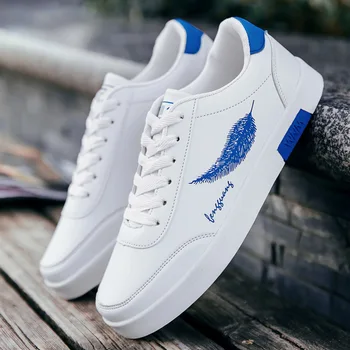 

New Men Casual Shoes Lace Up Men Shoes Comfort Men Casual Natural Leather Loafers Male Shoes Adult Boat Shoes White Sneakers Men