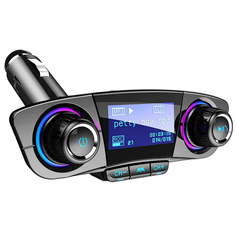 

Car Bluetooth 4.0 FM Transmitter Modulator Handsfree Car Kit TF USB Music AUX Audio MP3 Player 2.1A Fast Charging