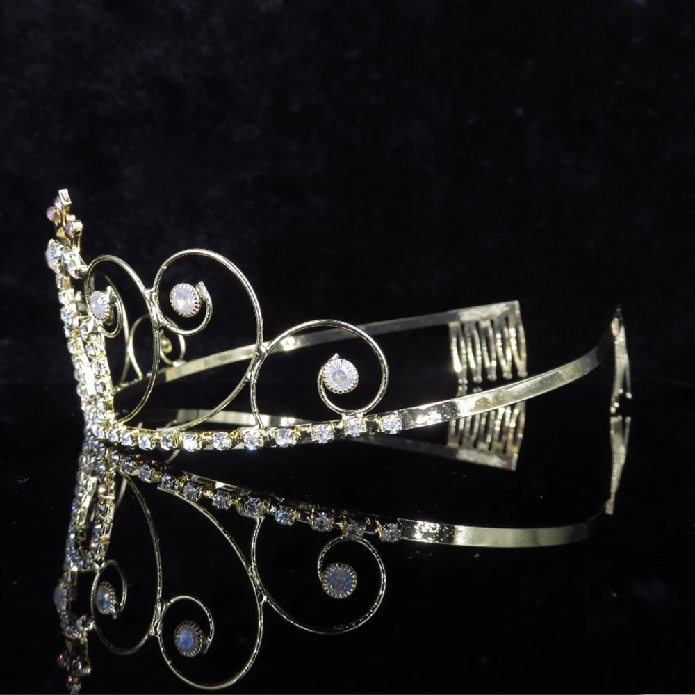 AINAMEISI 16 / 18 Years Princess Birthday Gift Tiara Combs Hair Bands Jewelry Rhinestone Party Tiaras and Crows For Girls|Украшения для