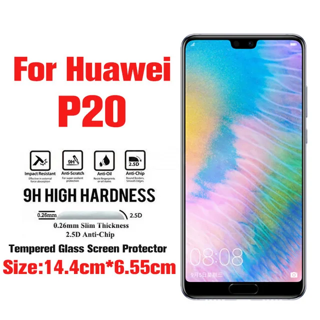 200 шт 9D полное покрытие из закаленного стекла для huawei P Smart Plus Y5 Y6 Y9 P20 Pro Honor 10 - Цвет: P20