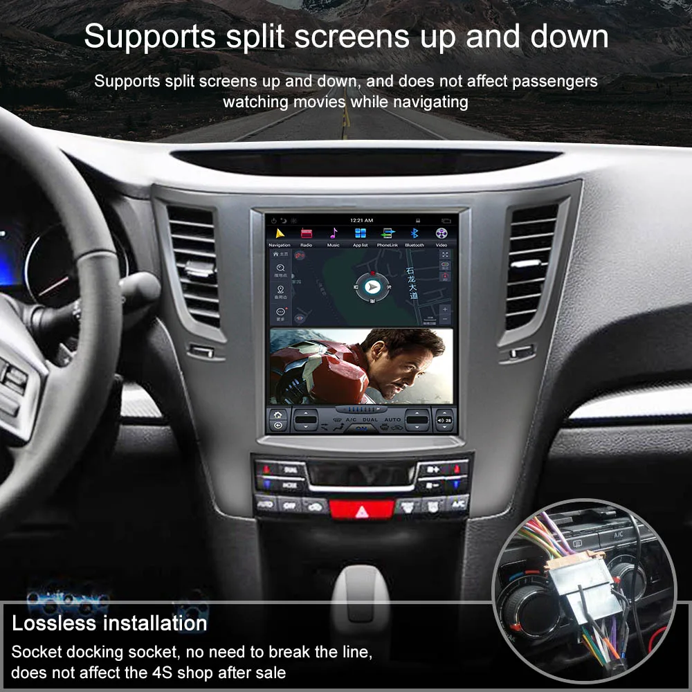 ZWNVA Тесла Стиль Экран DSP Android 9 внутренняя память 64+ 4 Гб без DVD плеер gps навигации автомобиля радио плеер для Subaru Legacy Outback 2009 2010 2012
