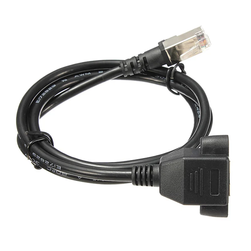 SCLS New 1m RJ45 Male to Female Screw Panel Mount LAN Network