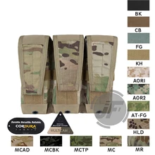 Emerson Тактический модульный M4 M16 AR15 5,56. 223 тройной подсумок Emersongear MOLLE Mag держатель патронов Мультикам MC