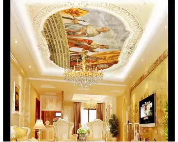 

3d wallpaper 3d ceiling wallpaper murals European-style luxury elegant artistic ceiling wallpaper mural design photo wallpaper
