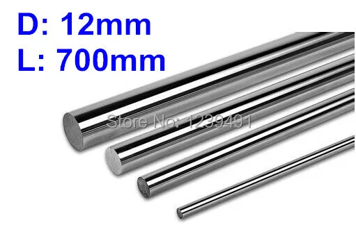 

4pcs Diameter 12mm - 700mm chrome plated linear round shaft