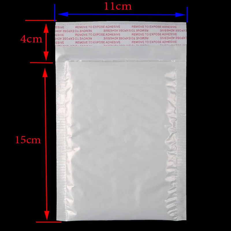 11*15 см+ 4 см) белый конверт с пузырчатой пленкой почтовый конверт из пены почтовый конверт 10 шт