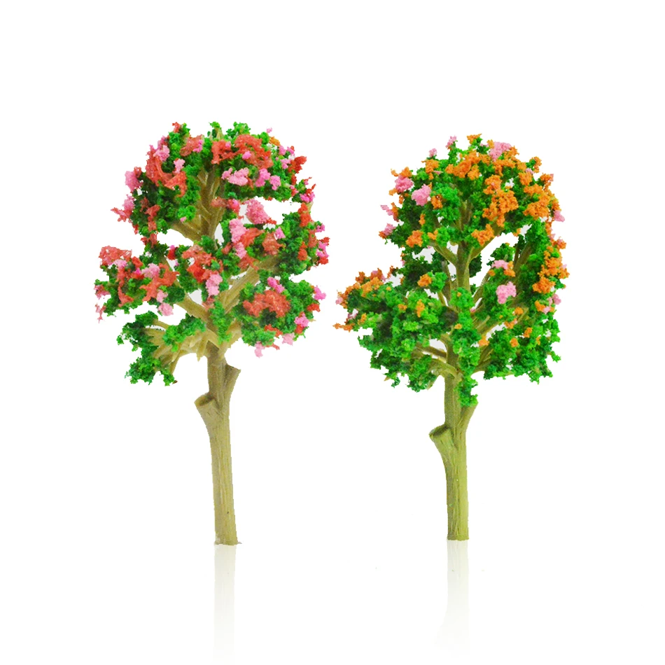 

50pcs Sand Table Model Flower Beautiful Scene Tree Model Building Material