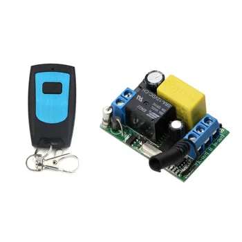 

AC 220V Wireless Remote Control System Wireless Lighting Switch 1CH Relay Module Receiver + Waterproof Transmitter ; 315/433Mhz