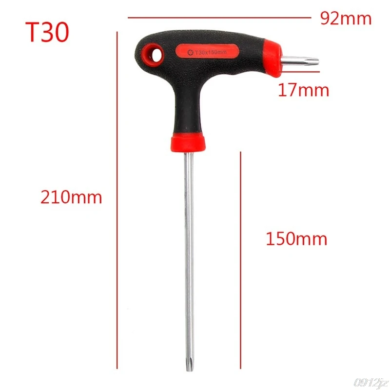 Т-образная рукоятка Torx и шестигранный ключ Отвертка Инструмент T10/T15/T20/T25/T30/T40 Новинка Прямая поставка