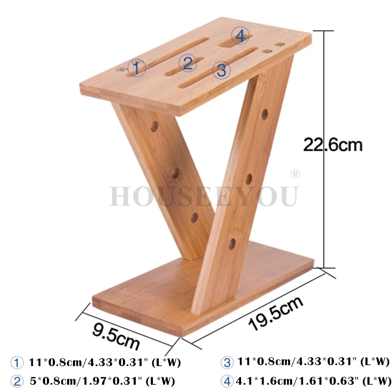 HOUSEEYOU, кухонная бамбуковая подставка под ножи, ножи, блоки, стеллаж для хранения, полка, подставка Крестовая, z-образная, многофункциональная, для кухни