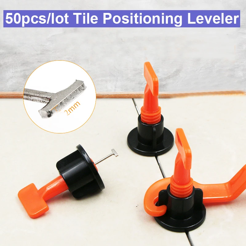 

URANN 50 Pieces Positioning Tile Leveler Spacers Wedges Wall T-lock Floor Pliers System construction work Positioning Tile Level