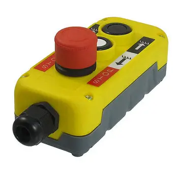 

Red Emergency Stop Up Down Push Button Switch PG13.5 Cable 400V for Hoist Crane