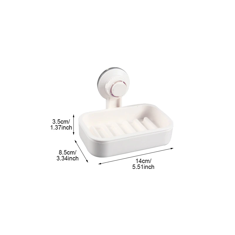 كوب شفط بلاستيكي الحمام المنظم أطباق للصابون مربع المطبخ استنزاف الإسفنج حامل جدار الجرف التخزين اكسسوارات كوب شفط بلاستيكي الحمام المنظم أطباق للصابون مربع المطبخ استنزاف الإسفنج حامل جدار الجرف التخزين اكسسوارات
