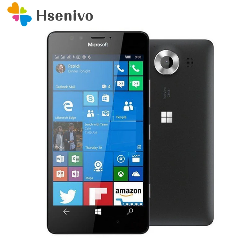 950 Nokia microsoft Lumia 950 Windows 10 разблокированный 4G LTE GSM 5,2 '20MP wifi gps Hexa Core 3 Гб ram 32 ГБ rom