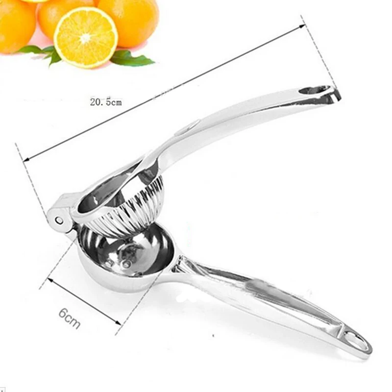 StainlessSteelKitchenhandtoolszincalloylemonjuicerOrange