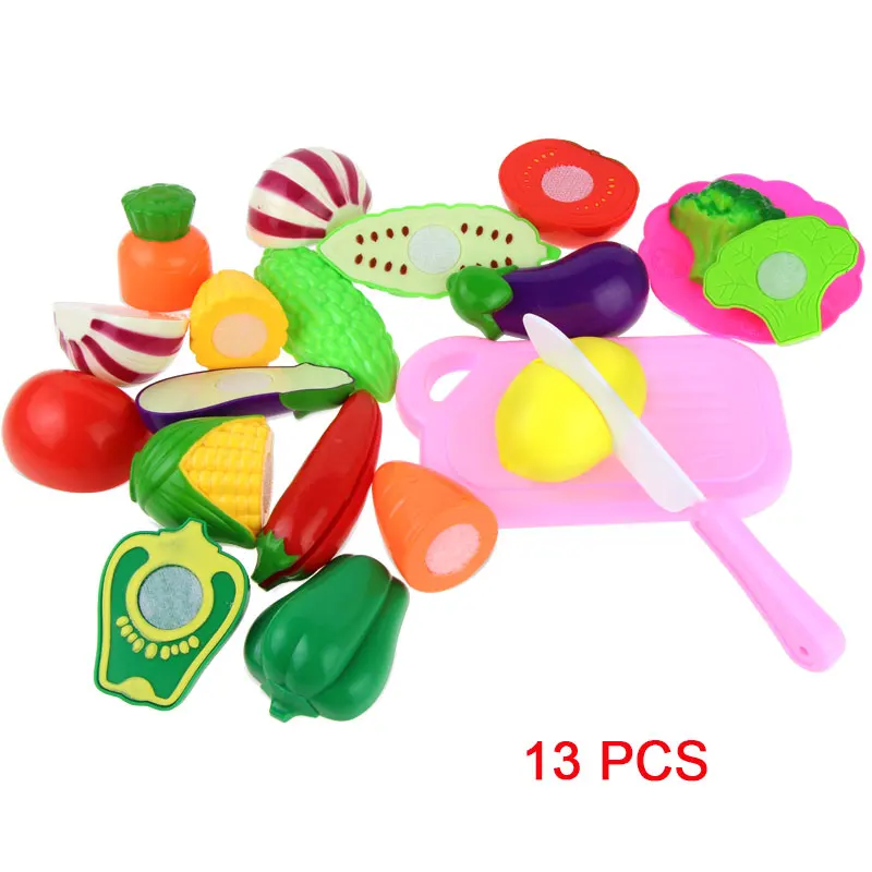 Пластиковые игрушки для фруктов и овощей обучающие девочек рождественский