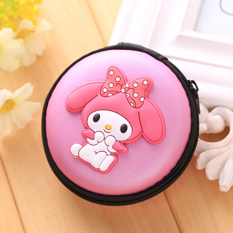 

Cute Cartoon Silicone Coin Purse bolsas Mini Key Coin Wallets Headset Package Storage Holder monederos Pink Girl Coin Boxes Bags
