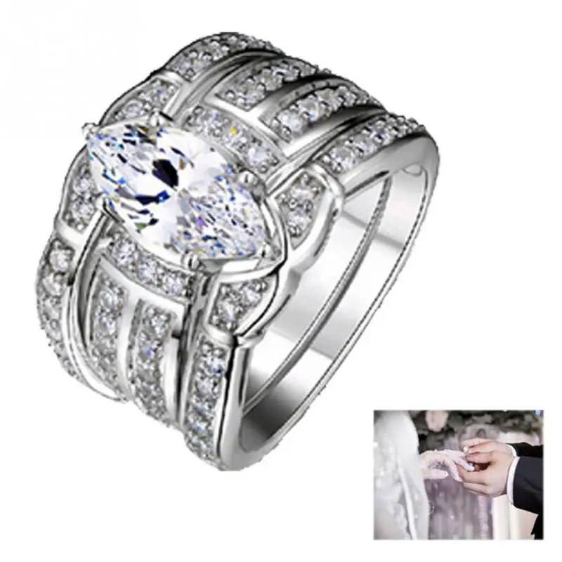 Buy Anti Allergy 3 Rounds Silver Plated Engagement