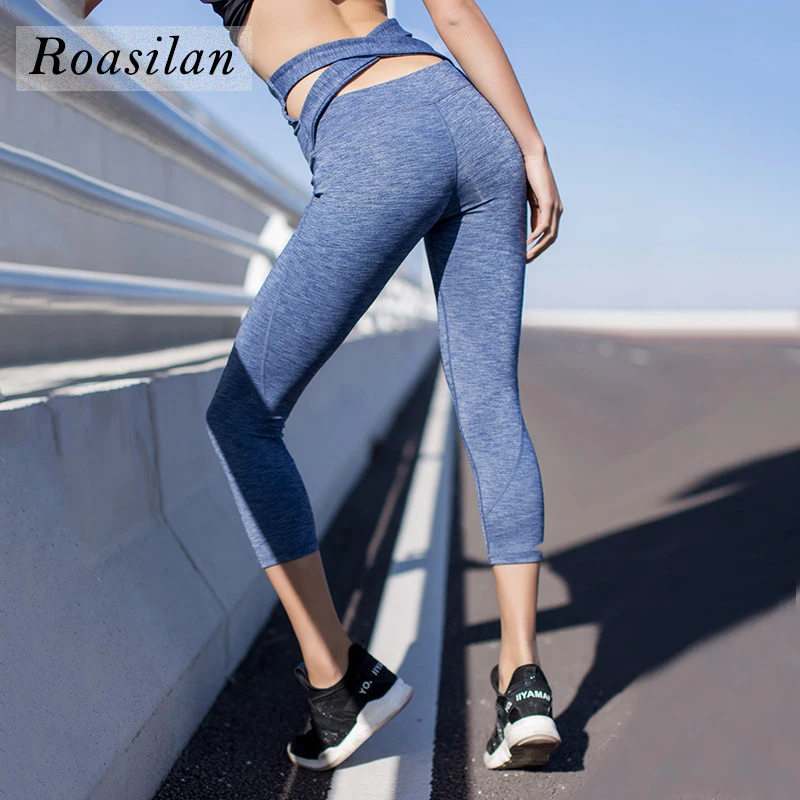 yoga pants and high heels