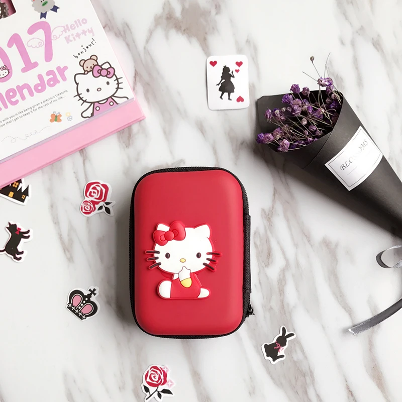 prativerdi Mini Cartoon Earphone Storage Bag Case For Key Coin Hard Holder Box Carrying Hard Hold Memory Card Ear Pads organizer8