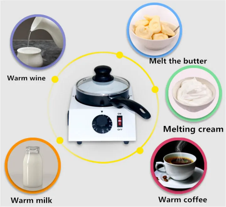 Electric Chocolate Melting Machine Single Pot Ceramic Tempering Cylinder Melter Pan machine chocolate melter pot