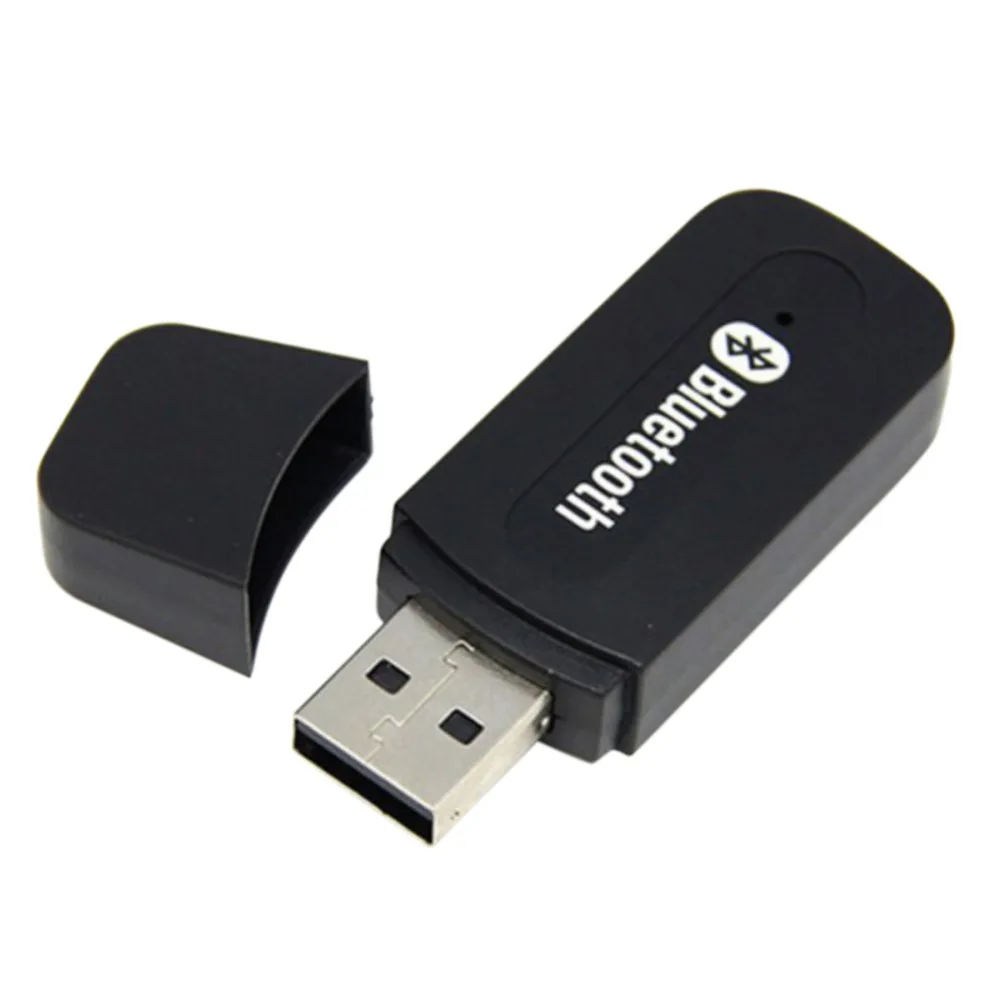 3.5mm USB Wireless Bluetooth Audio Stereo Music Home Car Receiver Adapter Mic Hot Sale