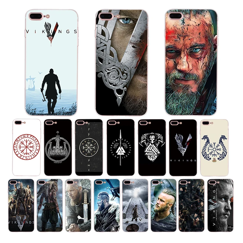 

Soft Phone Case For iPhone X XS MAX XR 7 8 6 6s puls cover 5s 5 se vikings serie Silicone shell 10 fitted cool cases Coque Funda