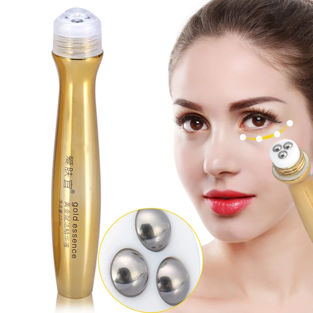 

AFY 24K Active Gold Slide Massage Ball Eye Gel Cream Remove Dark Circle Wrinkle Eye Tighten Skin Care Anti Aging Firming Essence