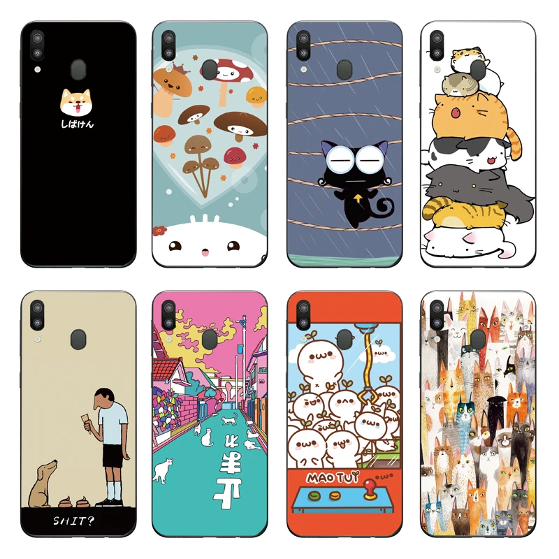

Painted Pattern Phone Silicone Case For Samsung Galaxy M10 M20 M30 Case Soft TPU Back Cover For Samsung M10 M20 M30 Coque