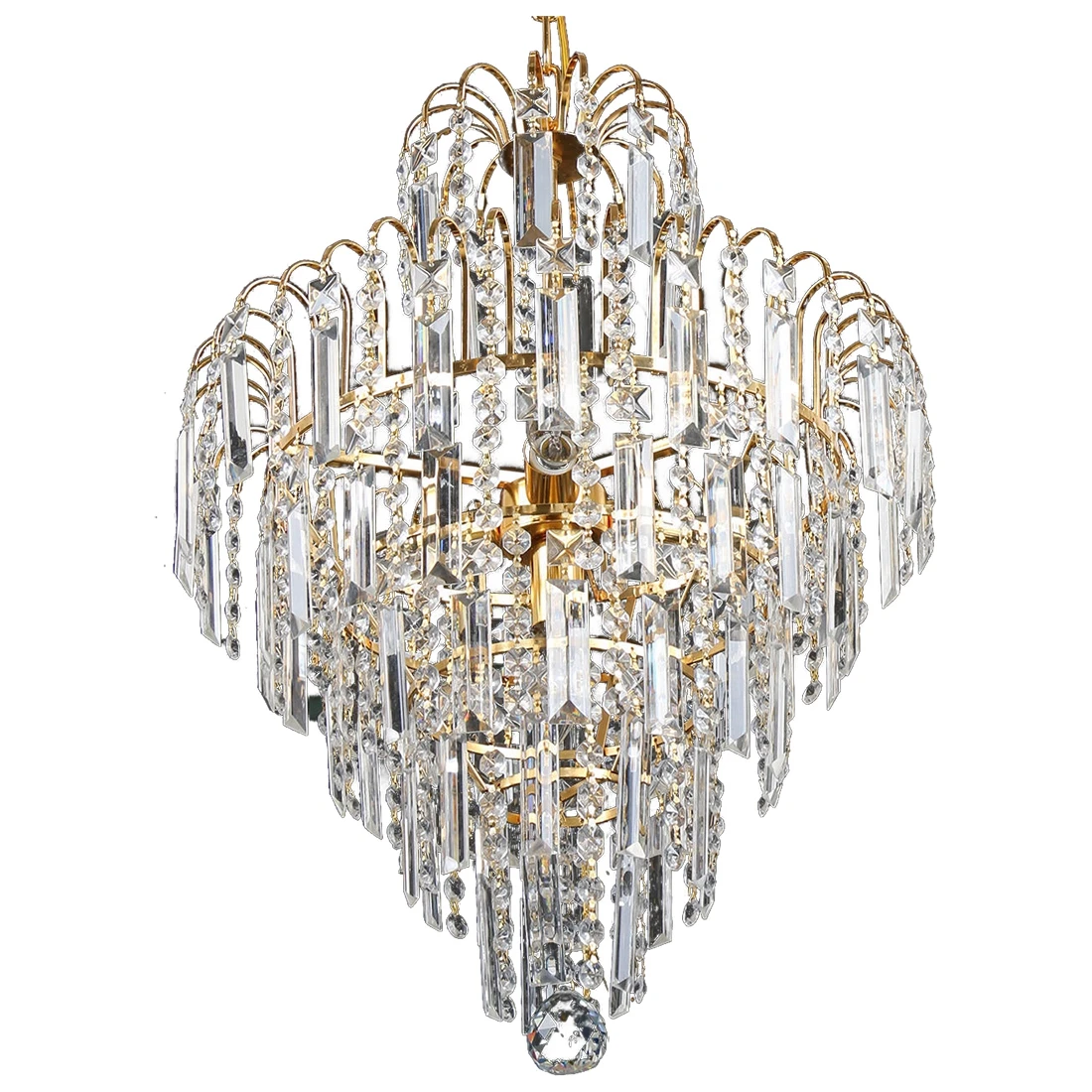 

Luxury Big Crystal Chandelier Modern Ceiling Light Lamp Pendant Lighting Fixture