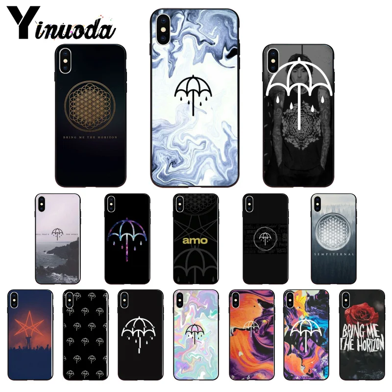 Yinuoda BMTH Bring Me the Horizon TPU черный чехол для телефона чехол для Apple iPhone 8 7 6 6S Plus X XS MAX 5 5S SE XR чехол