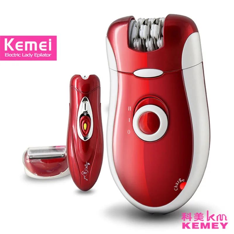 

kemei rechargeable lady epilator electric hair remover wool device knife depilador hair shaver removal for women KM-3068