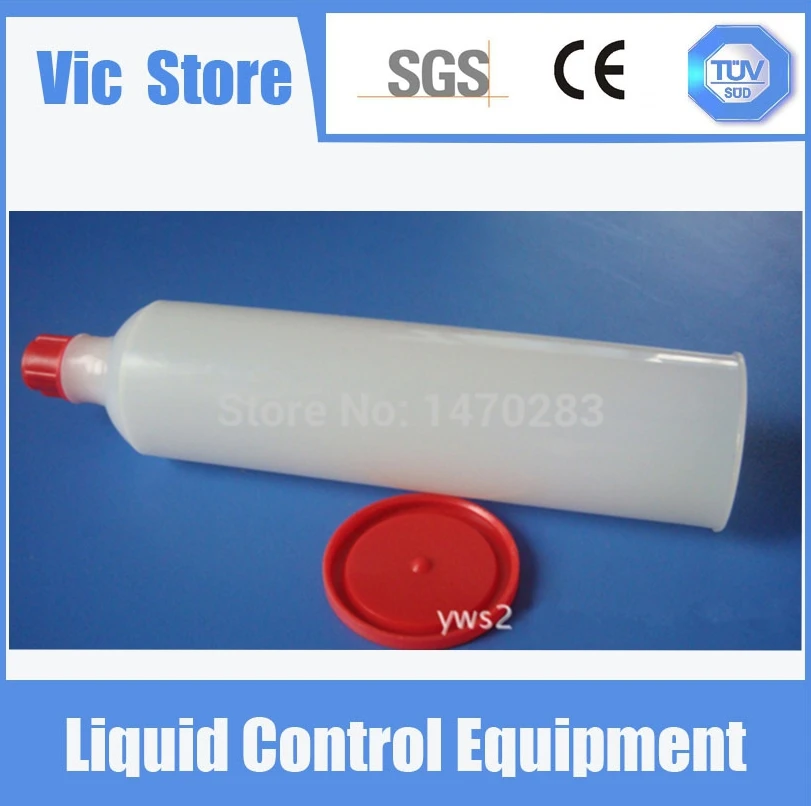 

Free Shipping 8oz Glue Dispensing Plastic Cartridge Syringe Include Piston, End Cap And Tip Cap