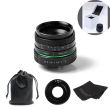 New green circle 35mm APS-C CCTV camera lens for For Olympus&Panasonic M4/3 Camera with c-m4/3 adapter ring +case+gift +big box