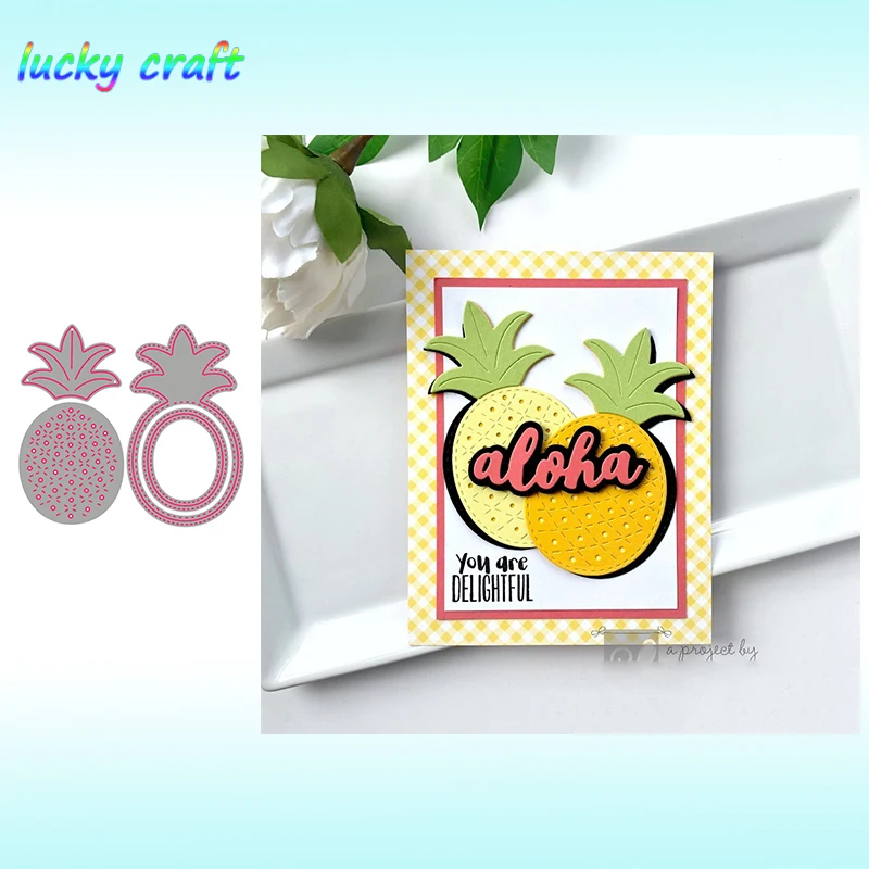

Luck YCraft Fruit Pineapple Metal Cutting Dies for DIY Scrapbooking Embossing Paper Cards Making Crafts Dies Cut 2019