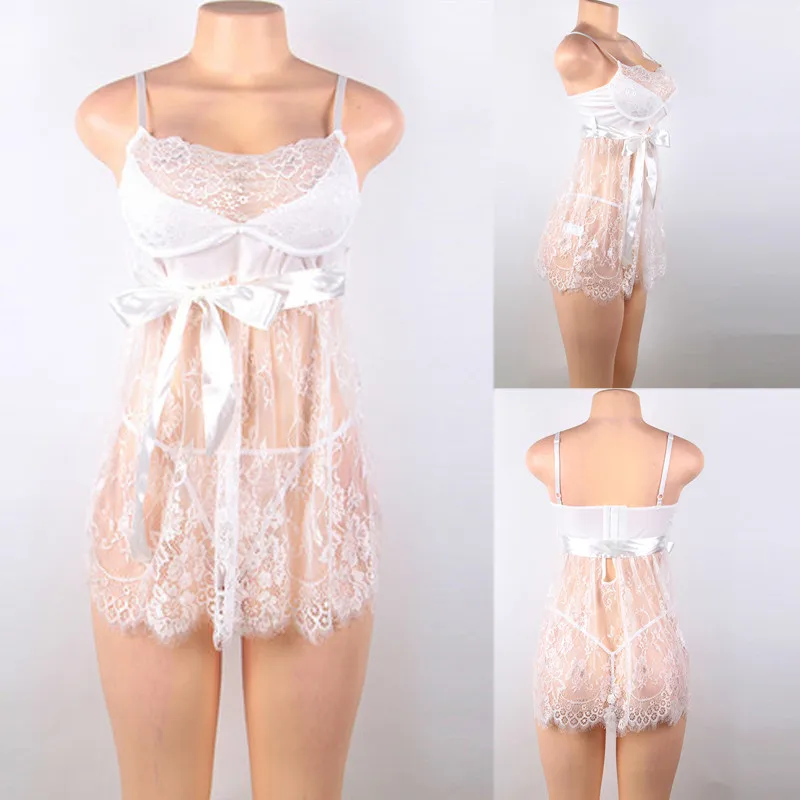 7XL-Lingerie-Sexy-Hot-Erotic-Black-Red-White-Nightdress-With-Waist-Belt-Sexy-Dress-Erotic-Eyelash