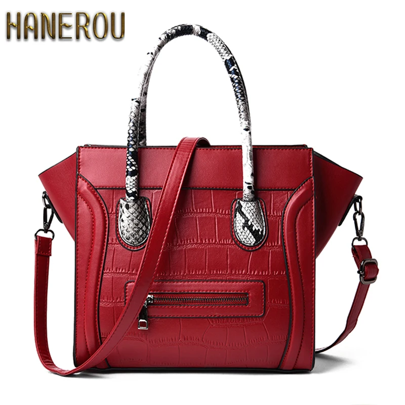

luxury classic designer trapeze handbag women leather bags handbags famous brands crocodile smiley tote crossbody women bag lady