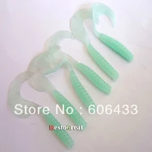 100 шт светящиеся капухин maggots Мягкая приманка в виде червя силиконовая приманка 6 см/2,3 г