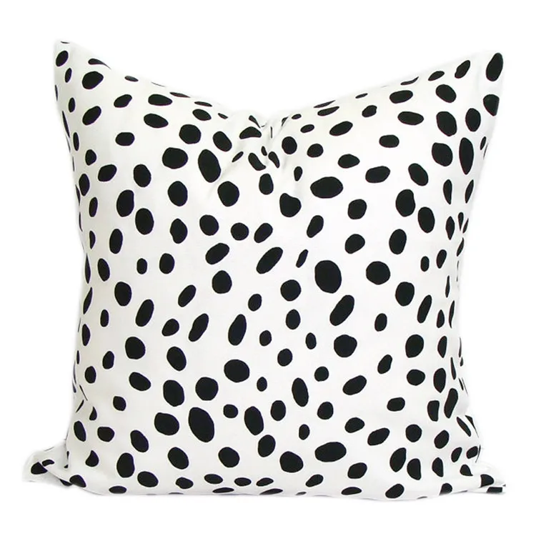 Polka Dots Cushion Cover, Leopard Pillowcase Geometric Pillow Case