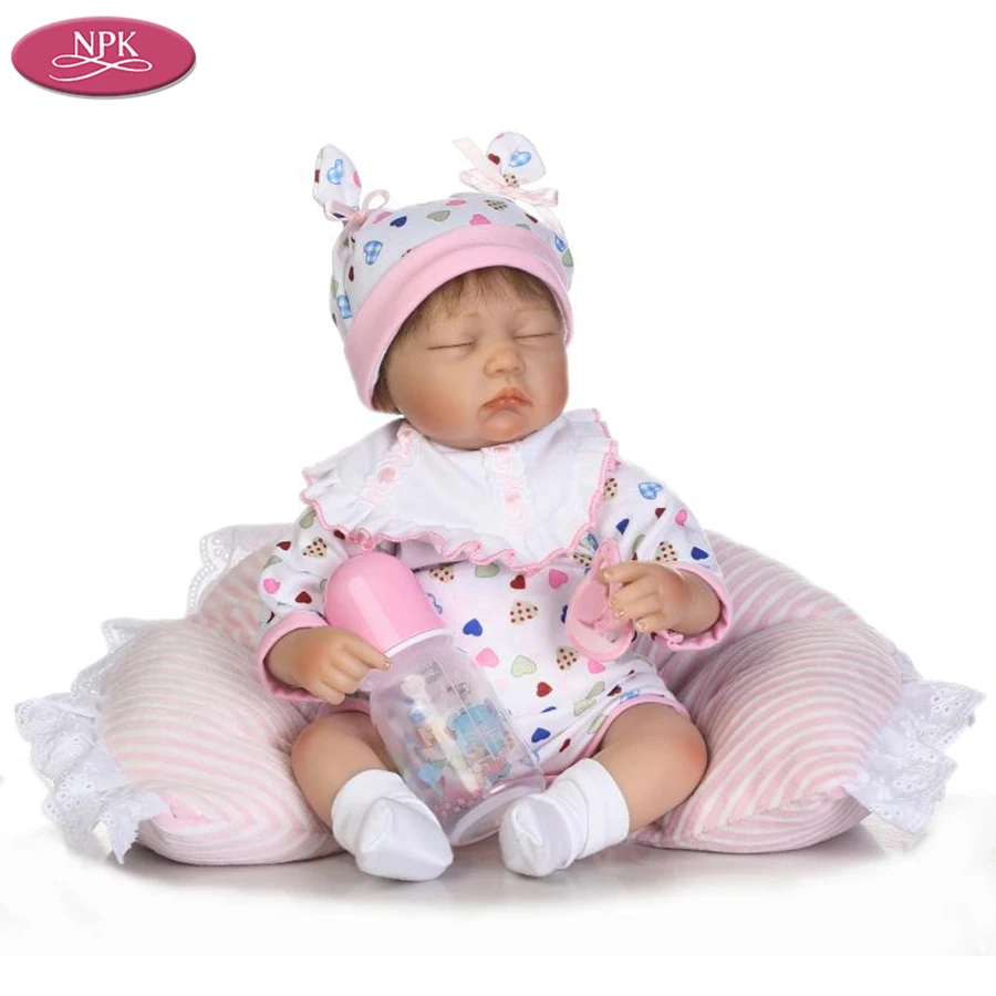 NPK Soft Silicone Reborn Baby Doll Realistic Girl Babies Dolls 16 inch 40CM Lifelike Princess Girls Boys Kids Toys Children Gift (14)