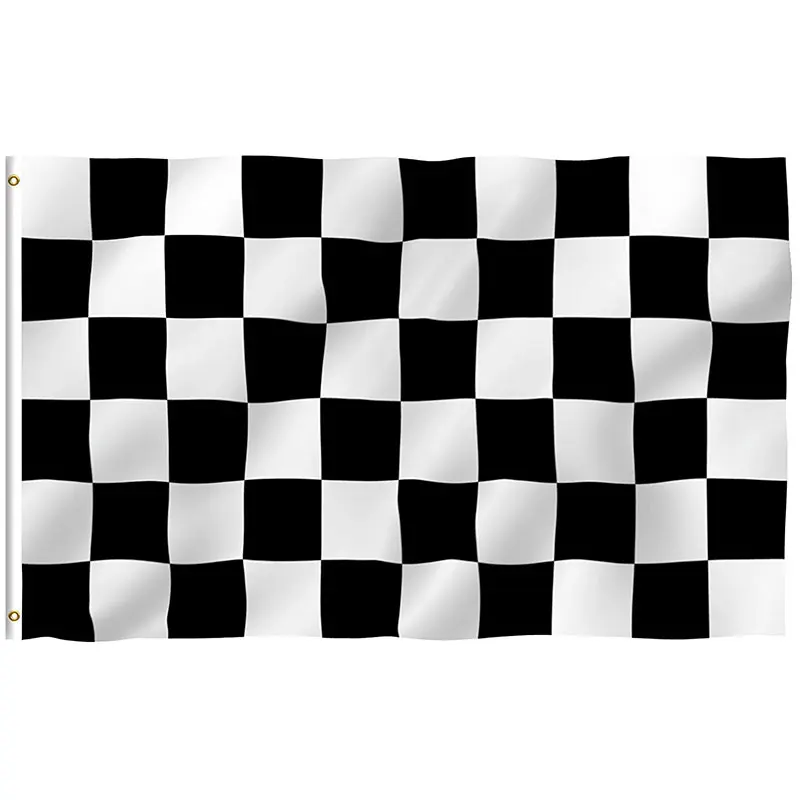 90x150 см Черно-белый плед гоночный сигнальный флаг автомобиль мотоцикл клетчатый флаг Гоночный флаг баннеры украшения дома Прямая поставка