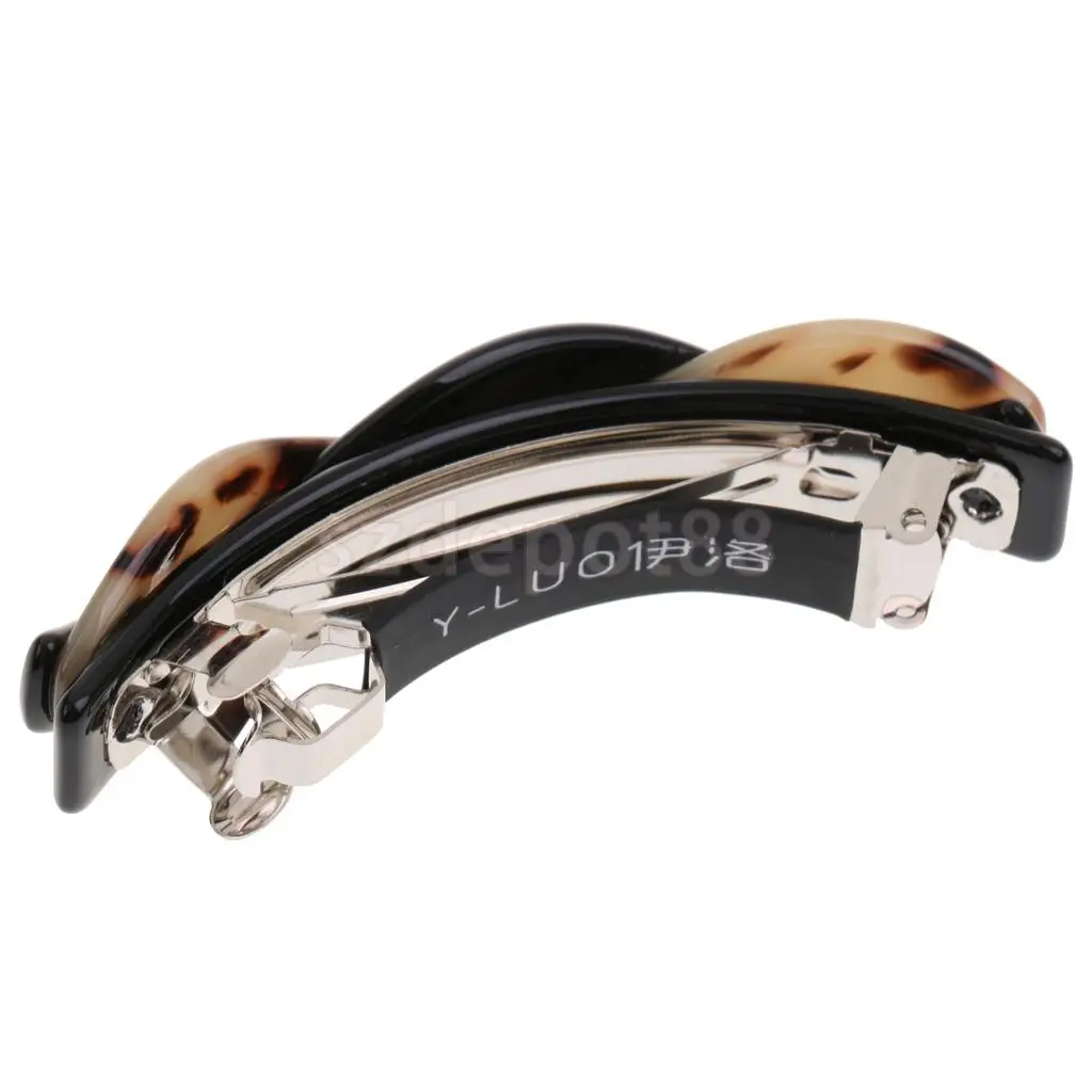 2Pcs Japanese Twist Spring Hair Clip Barrette Hairpin Clamp Ponytail Holder